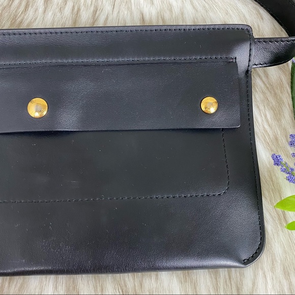 Burberry Black Leather Slim Belt Bag / Mini Bag / Shoulder Bag - Picture 7 of 13